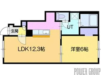 グランディールK A【1階】の間取り