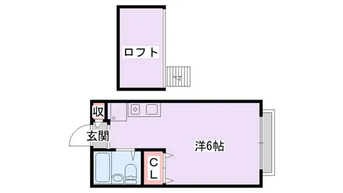 ハイツ北松川【203号室】の間取り