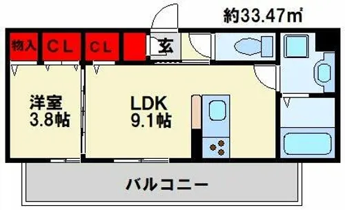 M・K・K神岳【2階】の間取り