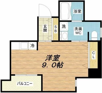 ロイヤルメゾン西天満【6階】の間取り