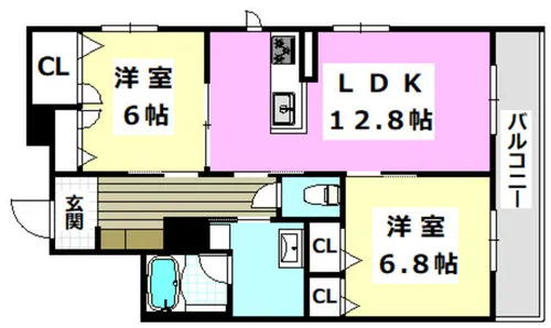 ShaMaison La Vie Ideale【2階】の間取り