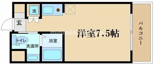 グランツ西大橋【11階】の間取り