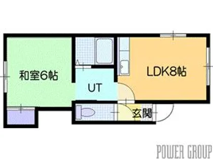 なかよしハイツA【2階】の間取り