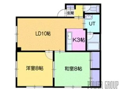 中田マンションⅢ【2階】の間取り