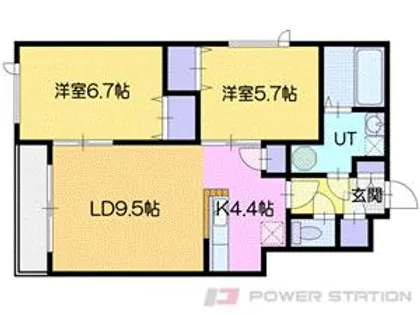 ヴィクトリアⅦ【4階】の間取り
