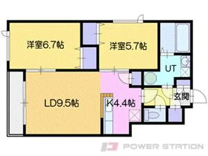 ヴィクトリアⅦ【4階】の間取り