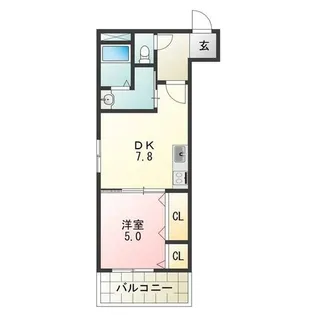 フジパレス田辺Ⅲ番館【1階】の間取り