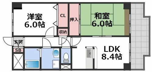フルラーレ【4階】の間取り
