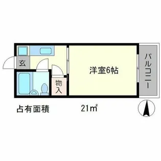 メゾンモナミ【3階】の間取り