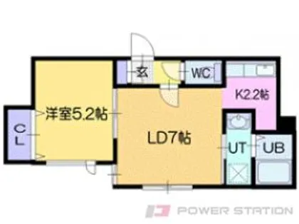 ラグドール【1階】の間取り