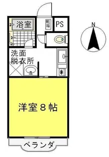 ハイツForYou2号館【201号室】の間取り