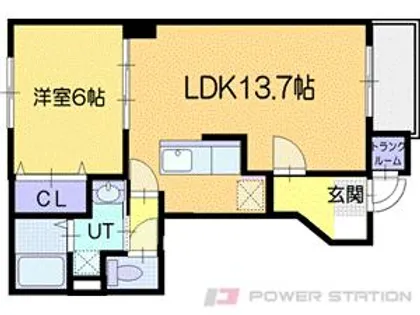 サンクリオージュ壱番館【1階】の間取り