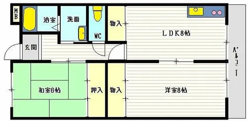 メゾン桑原3【103号室】の間取り