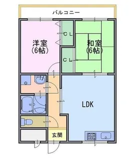 エルコラゾン【106号室】の間取り