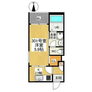 REGALEST豊田本町【2階】の間取り