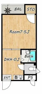 サンフラワー佐太【3階】の間取り