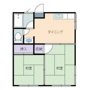 名島荘【101号室】の間取り