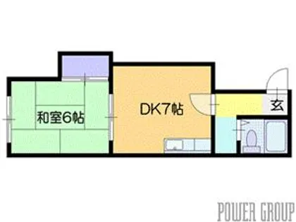 コーポ恵み野【2階】の間取り