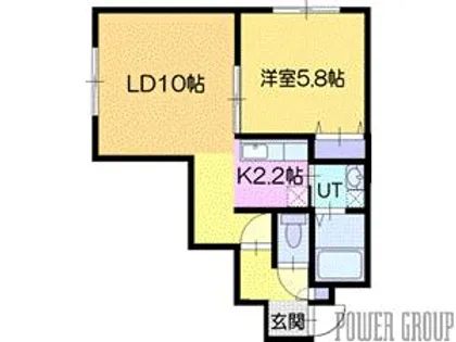 Sky court(スカイコート)【2階】の間取り