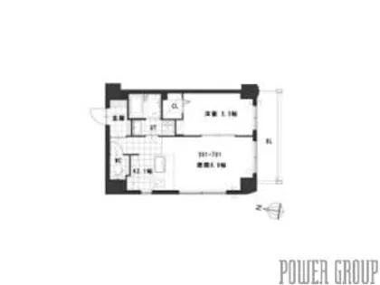 グランメールN20【6階】の間取り