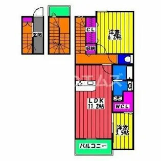 カンポドーロ【3階】の間取り