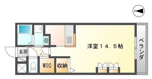 メゾンナナマツ【305号室】の間取り