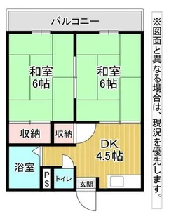 谷原ハイツ【2階】の間取り