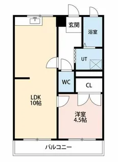 ピザール南公園【202号室】の間取り