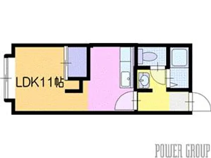 カトレア文京台【1階】の間取り