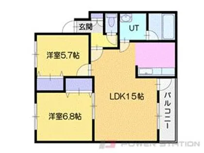 ヴィクトリアV【2階】の間取り