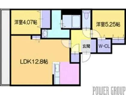 アルファスクエア花園5丁目【1階】の間取り