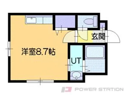 リッツ小樽【1階】の間取り
