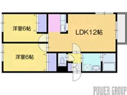 シティハイム高砂Ⅲ【1階】の間取り