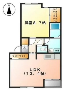 ノーブルハイツ Ⅱ【201号室】の間取り