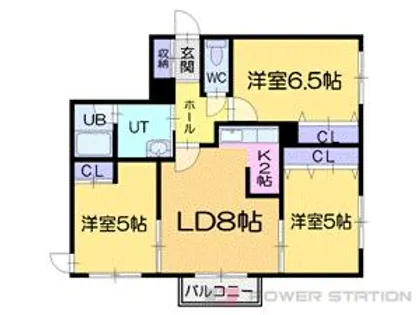 Jmms新光参番館【2階】の間取り