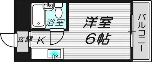 ベストレジデンス江坂2【2階】の間取り