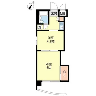 ジョイフル鶴舞【0302号室】の間取り