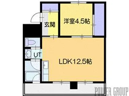 ビレッジハウス栗山2号棟【5階】の間取り