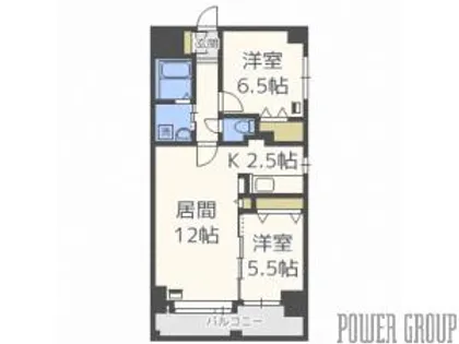 ラディア近代美術館前【4階】の間取り