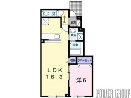 ブリアンイリーデ【1階】の間取り