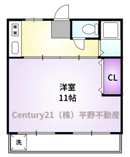 第二吉田コーポ【1階】の間取り