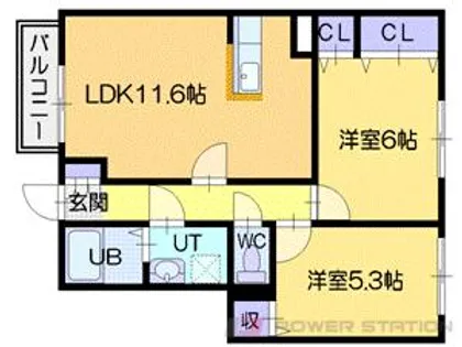 ヒルトップガーデン【1階】の間取り
