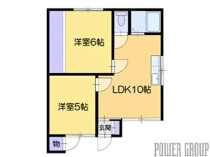 コーポ松ヶ丘【2階】の間取り