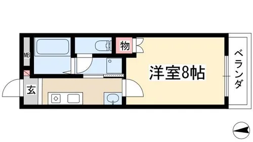 メヘルバン本州【3階】の間取り