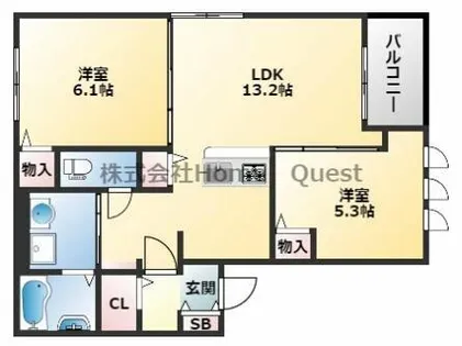GreenHillsⅠ【1階】の間取り