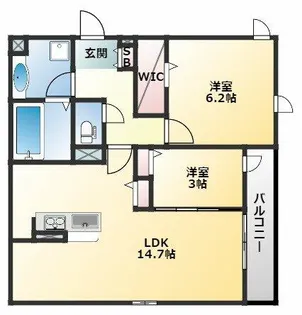 グランコート【3階】の間取り