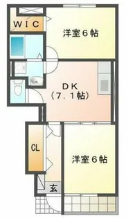 フレシール天伯 B棟【103号室】の間取り