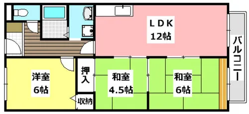 久我ハイツ【2階】の間取り