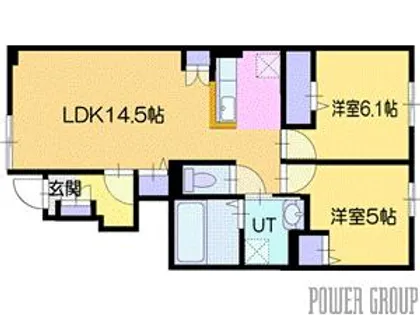 ソレイユ グラス B【1階】の間取り