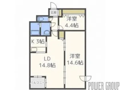 カーサカーライル【3階】の間取り